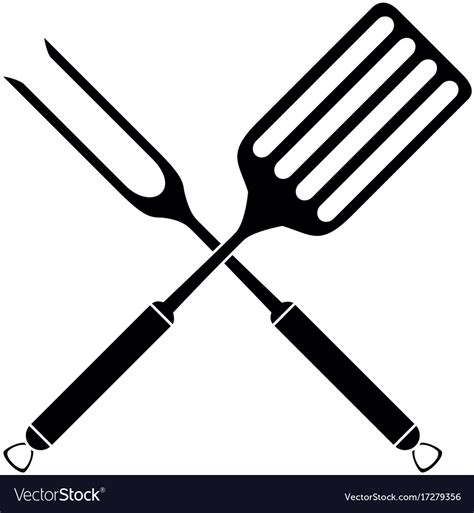 spatula and fork clip art.